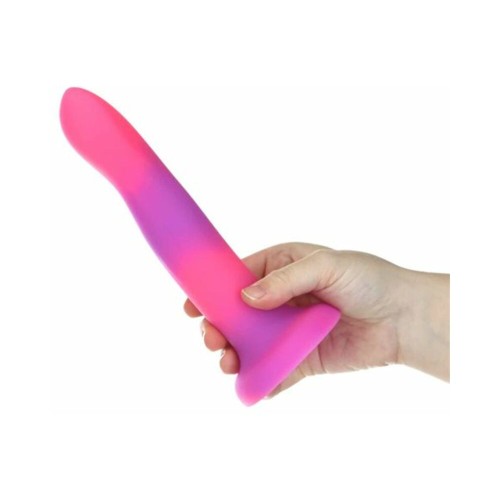 Dildo Rave Flexible Adicción que Brilla en la Oscuridad