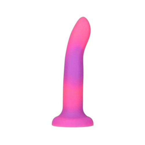 Dildo Rave Flexible Adicción que Brilla en la Oscuridad