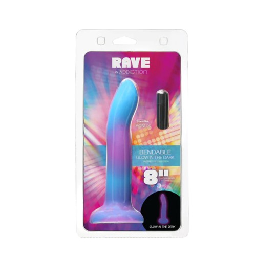 Addiction Rave Glow in the Dark Dildo 8 inch