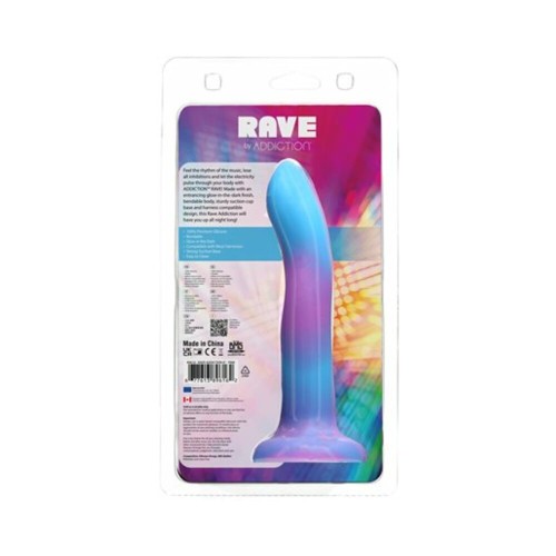 Dildo Rave que Brilla en la Oscuridad de 8 in. Addiction