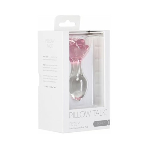 Pillow Talk Rosy Glass Anal Plug