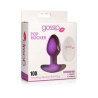 Curve Toys Gossip Pop Rocker Remote-Controlled Anal Plug Violet