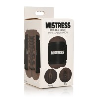 Curve Toys Mistress Double Shot Mini Masturbator - Dual Pleasure