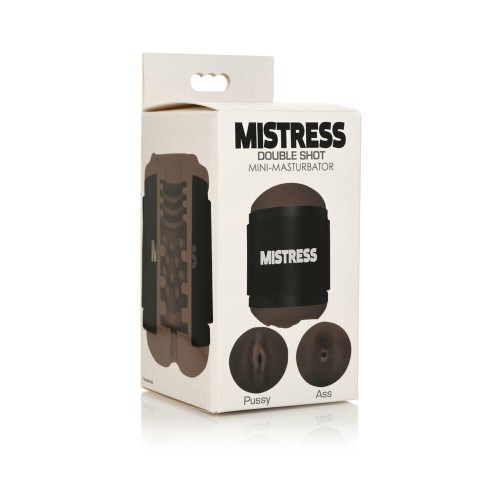 Curve Toys Mistress Double Shot Mini Masturbator - Dual Pleasure