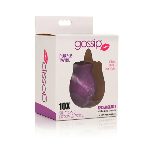 Rechargeable Licking Rose Vibrator for Gentle Pleasure