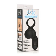 Jock Silicone Balls with Remote Control XL Black