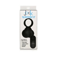 Jock Silicone Balls with Remote Control XL Black