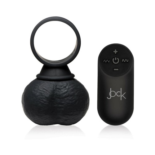 Jock Silicone Balls with Remote Control XL Black