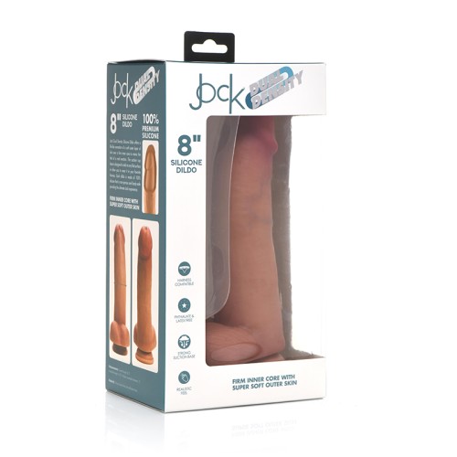 Dildo Dual Density Jock Curve Toys 8 in. - Placer Realista