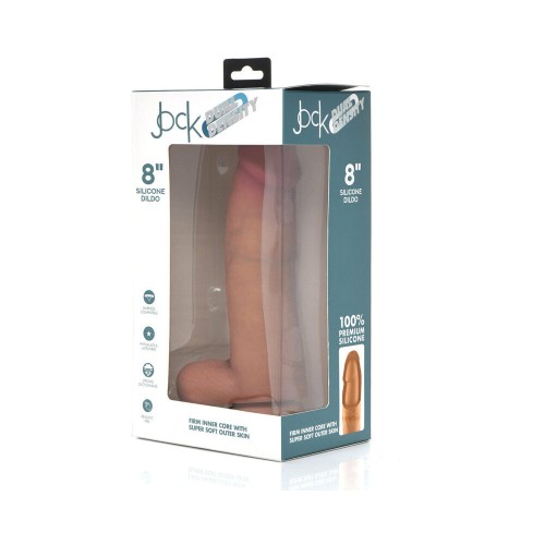 Dildo Dual Density Jock Curve Toys 8 in. - Placer Realista