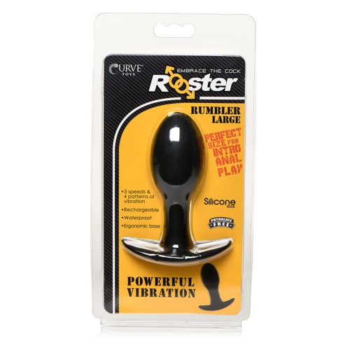 Plug Anal Vibrante Rooster Rumbler - Grande Negro