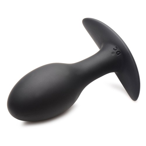 Curve Toys Rooster Rumbler Vibrating Anal Plug - Large Black