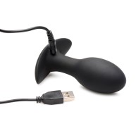 Curve Toys Rooster Rumbler Vibrating Anal Plug - Large Black