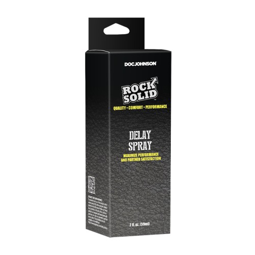 Spray Retrasante Rock Solid 2 oz - Rendimiento Prolongado