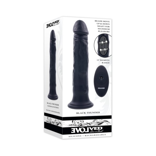 Dildo Vibrador Evolved Black Thunder con Control Remoto