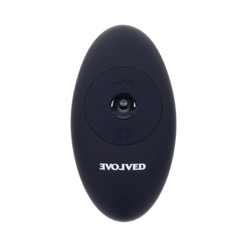 Evolved Black Thunder Vibrating Dildo with Remote Control