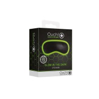 Ouch Glow in the Dark Eye Mask - Black/Neon Green