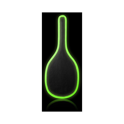 Ouch! Glow in the Dark Bonded Leather Round Paddle