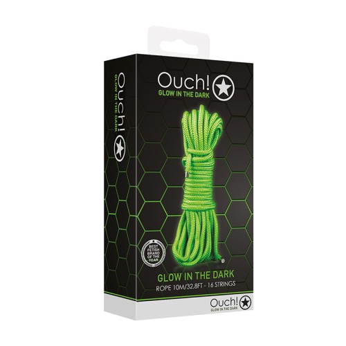 Ouch! Glow in the Dark Rope 10 m Neon Green