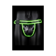 Jockstrap Neón Verde que Brilla en la Oscuridad de Ouch! S/M