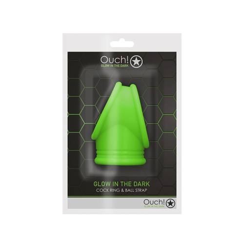 Ouch! Glow in the Dark Cockring & Ball Sling