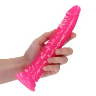 Dildo Slim que Brilla en la Oscuridad RealRock