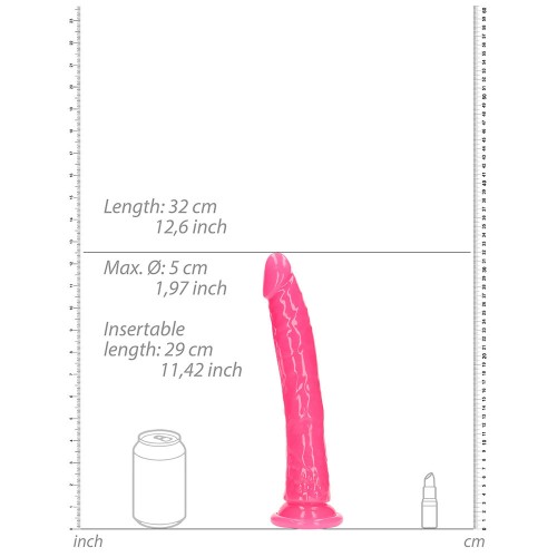 Dildo Slim Glow in the Dark RealRock