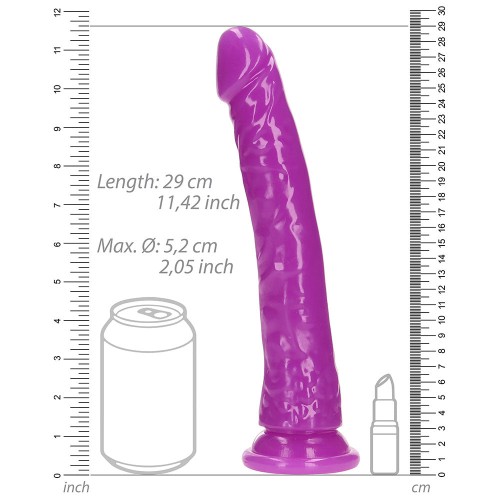 Dildo Slim que Brilla en la Oscuridad RealRock