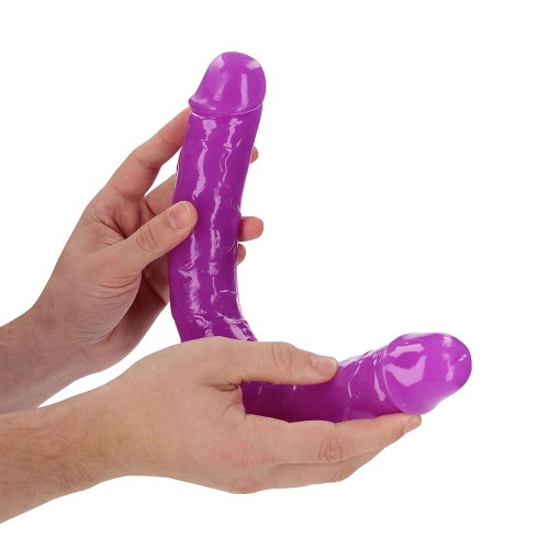 Dildo Doble Glow in the Dark 15 Pulgadas Púrpura