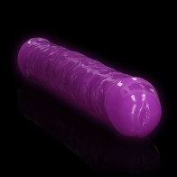 Dildo Doble Glow in the Dark 15 Pulgadas Púrpura