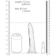 Dildo Slim RealRock Transparente 6 in