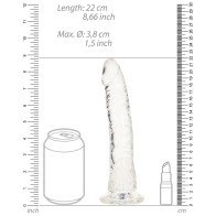 Dildo Transparente Slim RealRock 8 Pulgadas