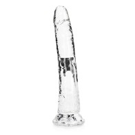 Dildo RealRock Crystal Clear de 10 in.