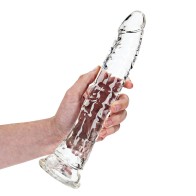 Dildo RealRock Crystal Clear de 10 in.