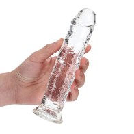 Dildo Transparente RealRock 7 pulgadas - Placer Extremo