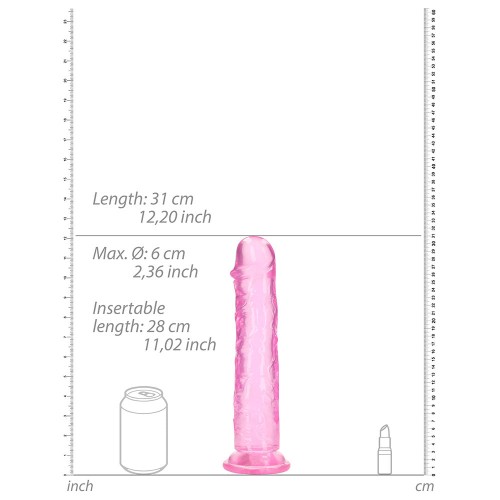 Dildo Transparente RealRock Crystal Clear 11in