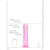 Dildo Transparente RealRock Crystal Clear 11in