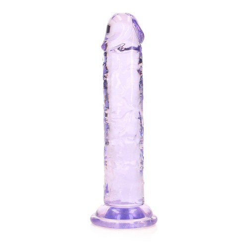 RealRock Crystal Clear 6 in. Dildo - Body Safe