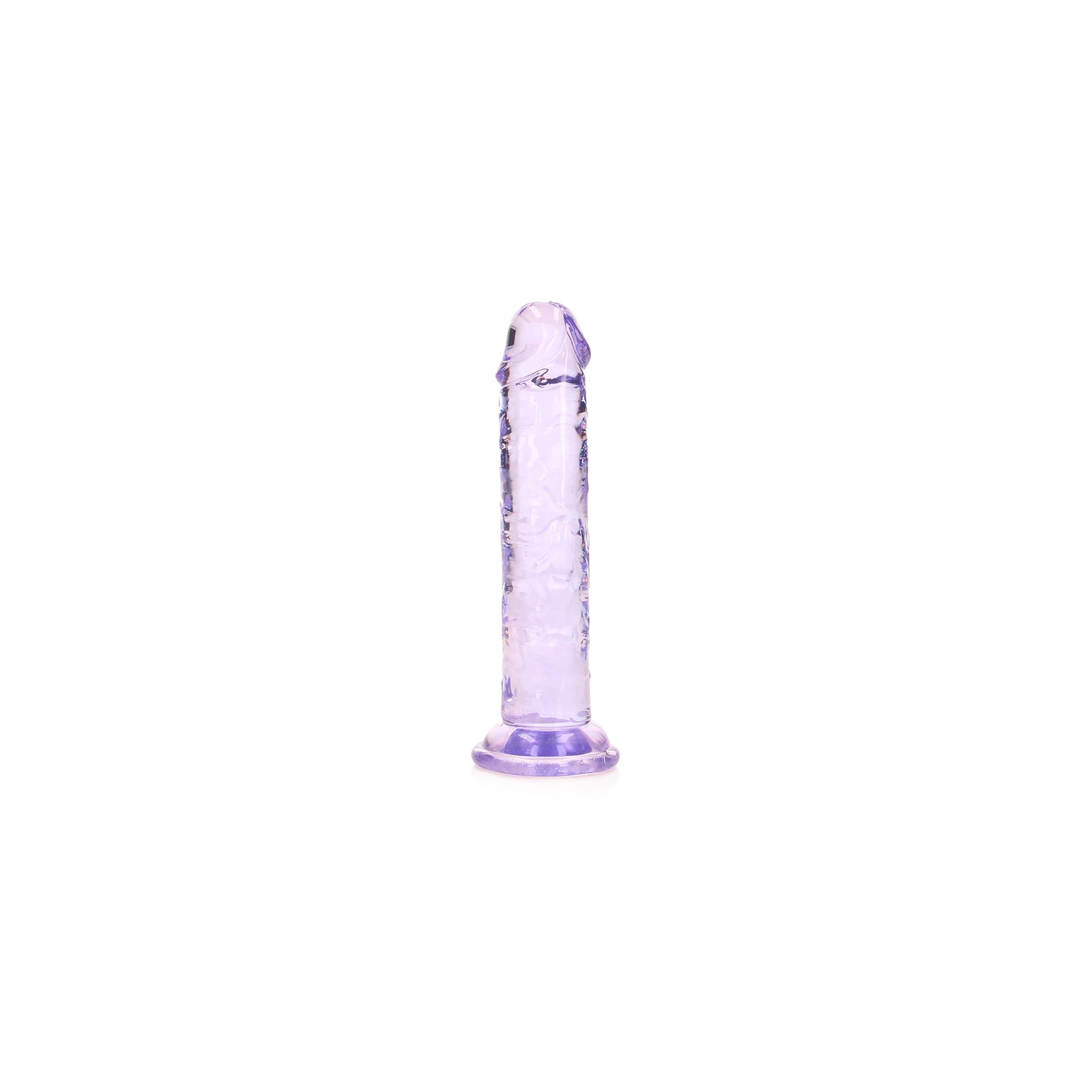 RealRock Dildo Recto Transparente de 6 Pulgadas - Seguro para el Cuerpo