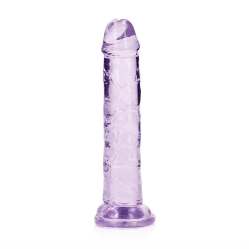 RealRock Dildo Recto Transparente de 6 Pulgadas - Seguro para el Cuerpo