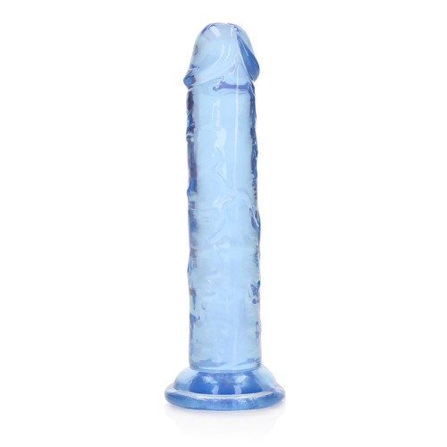 RealRock Crystal Clear Straight Dildo 6 in.