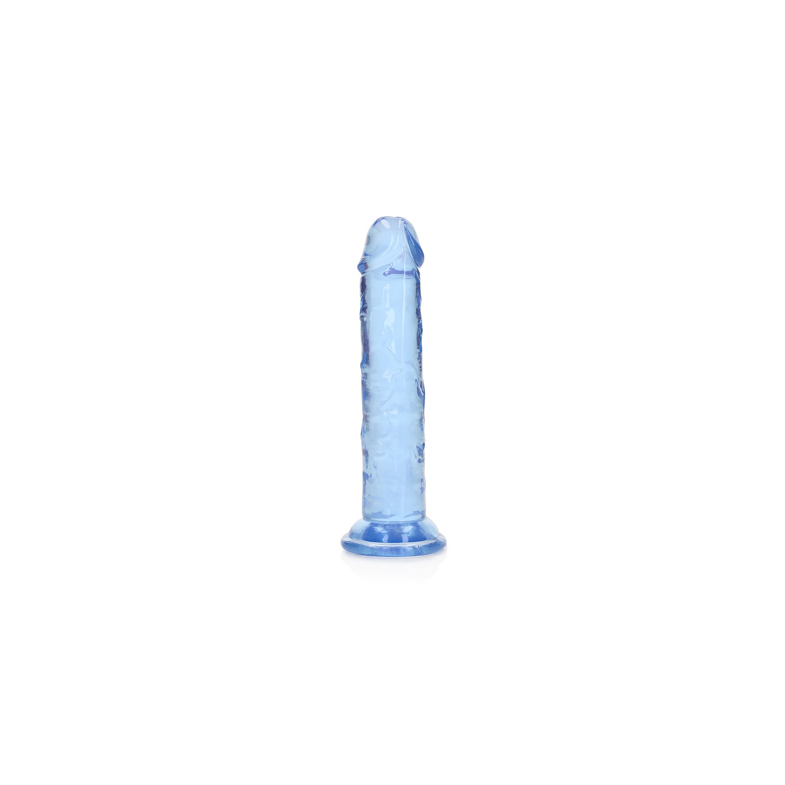 Dildo Recto RealRock Crystal Clear 6 in.