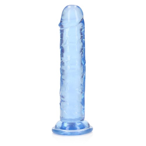 Dildo Recto RealRock Crystal Clear 6 in.