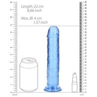 Dildo Cristal Claro RealRock de 8 in. para Placer Excepcional