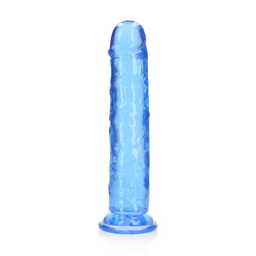 Dildo Transparente RealRock de 11 in. Azul