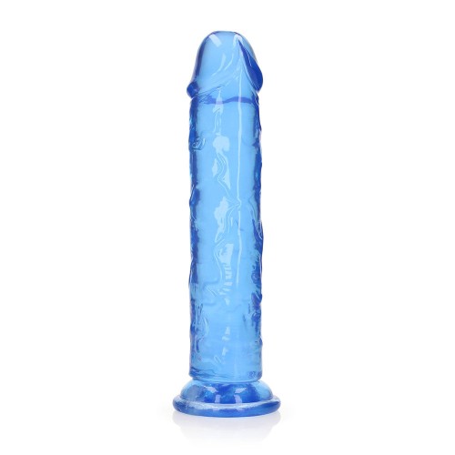 RealRock Crystal Clear 11 in. Dildo Blue