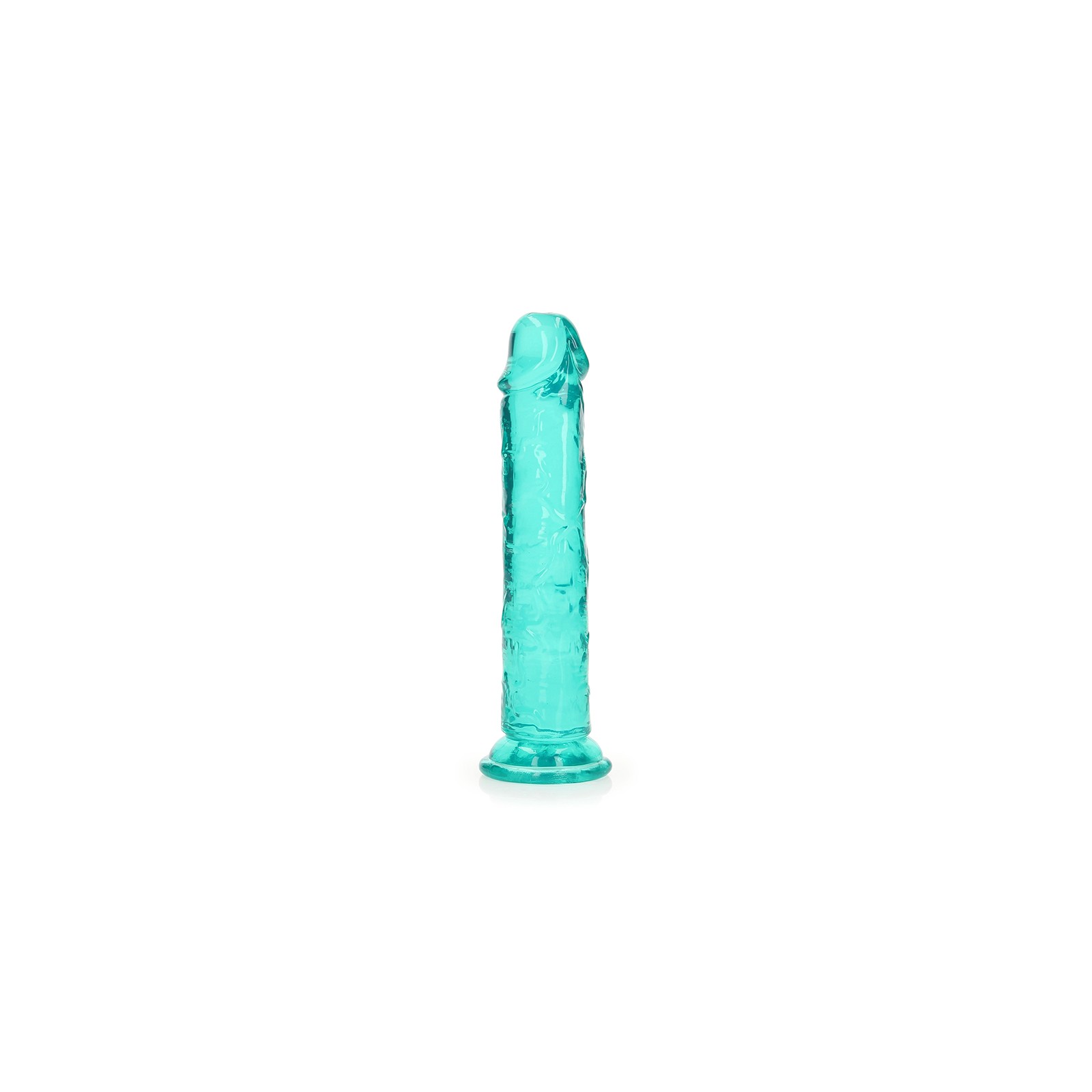 Dildo Recto RealRock Crystal Clear de 7 in.