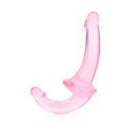 Dildo Sin Arnés RealRock Transparente Rosa