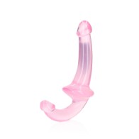 Dildo Sin Arnés RealRock Transparente Rosa