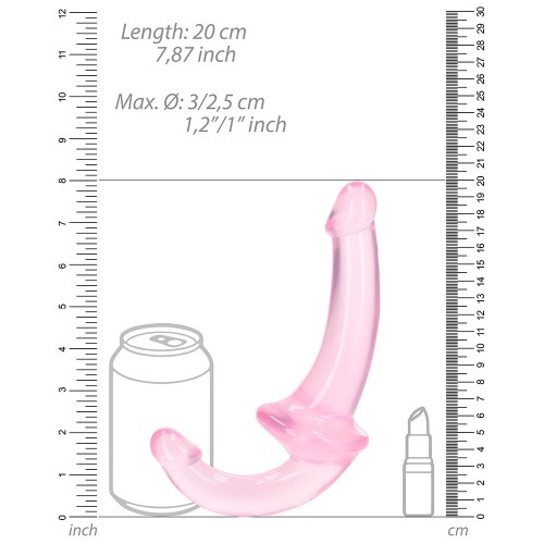 RealRock Clear Strapless Dildo Pink